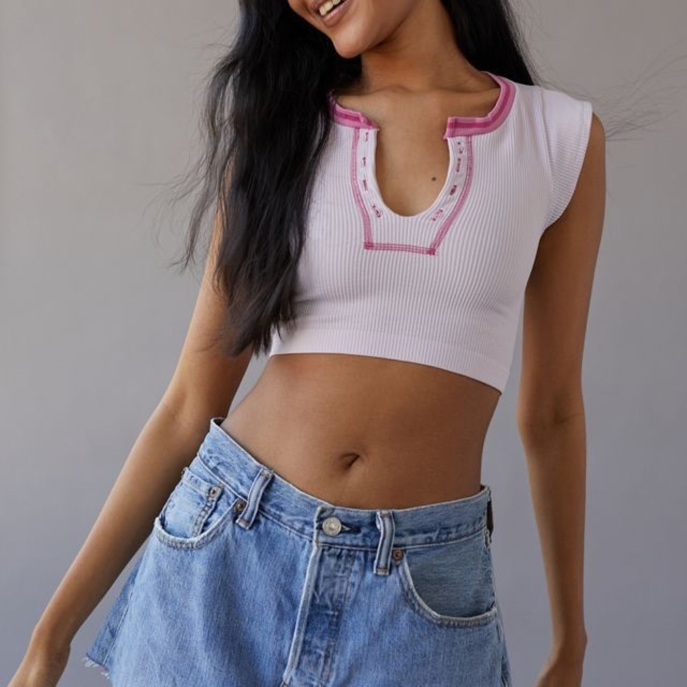 urban outfitters go for gold seamless top